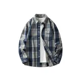 Голубо-серый в клетку