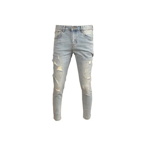 OGQG Light Blue Men's Jeans OGQG Светло-голубые мужские джинсы