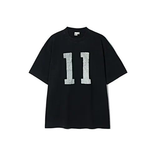 PARTIMENTO Черная унисекс футболка T