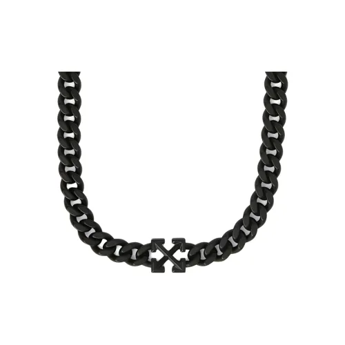Off Белый Brass Necklaces Мужской