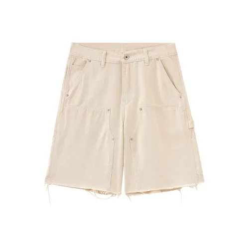 UKTK Ecru Мужские Джинсовые Шорты