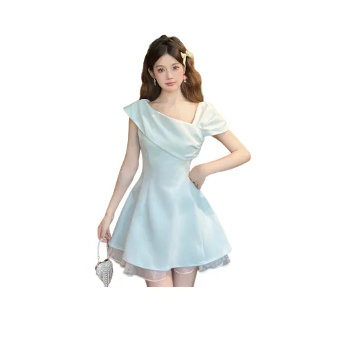 HTHK Короткий рукав Платье Женское