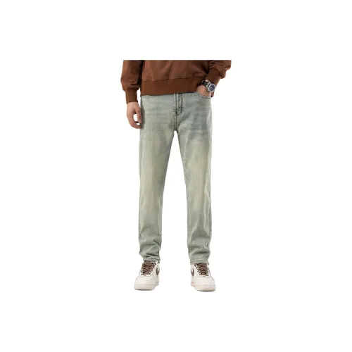 PRPK Грязно-желтые унисекс джинсы