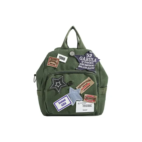 CAREELL Ткань Рюкзак Унисекс Зеленый Коричневый