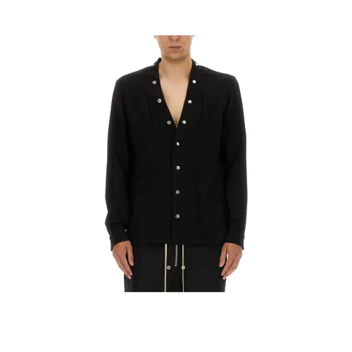 RICK OWENS совместный бренд RO Рубашка Мужская Черная