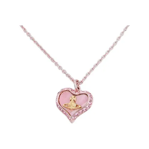 Vivienne Westwood Стекло Pearl Brass Necklaces Женские Pink