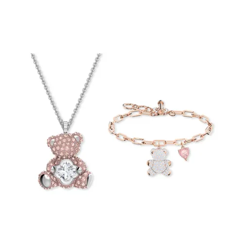 Swarovski Тедди Искусственный кристалл Камень Ожерелье Женское