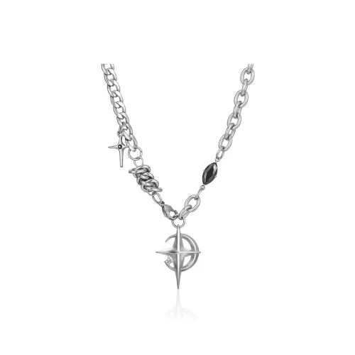 Asia Star Титановые стальные ожерелья унисекс
