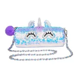 Синий Shadow-Серебристый Синий Unicorn Сумка через плечо