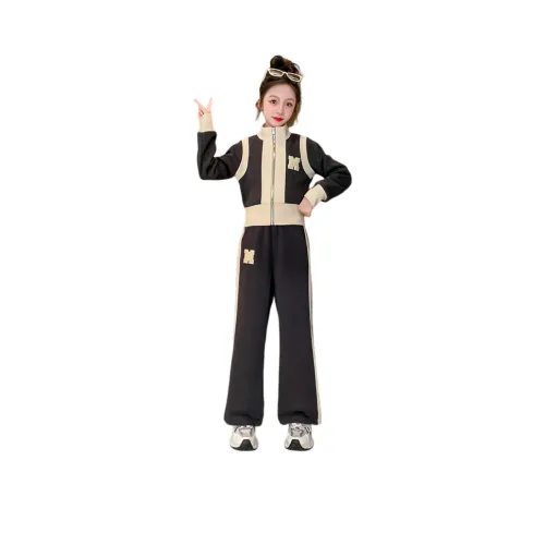 Yomi House Повседневная Спортивная Одежда Серый Комплект Топ+Штаны Детский