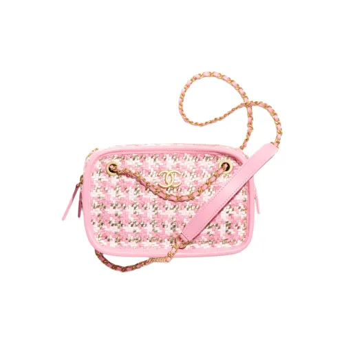 CHANEL Sheepskin Camera Bag Сумка через плечо Маленькая Женская Розовая