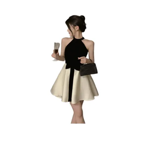 Черные женские платья без рукавов