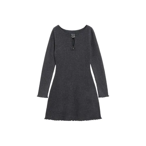 BEBE FW24 Длинное платье с длинными рукавами для женщин