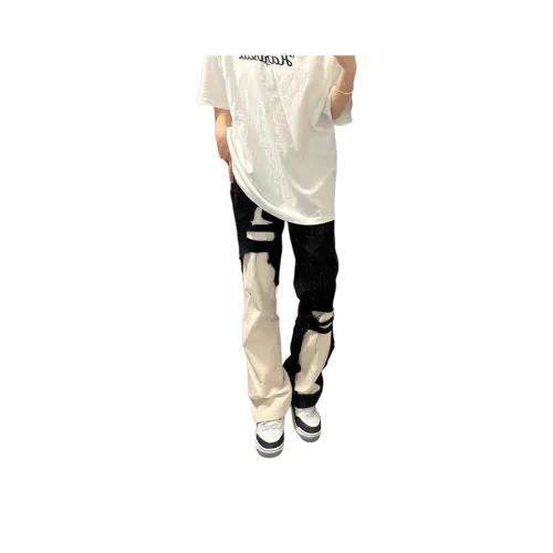 AN Черно-белые Женские Джинсы