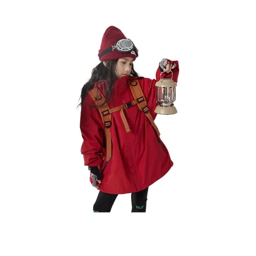 The panda is round Куртки Пальто MARS Красный Подростки