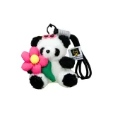 Браслет-шнурок Цветочный Панда-Розовый