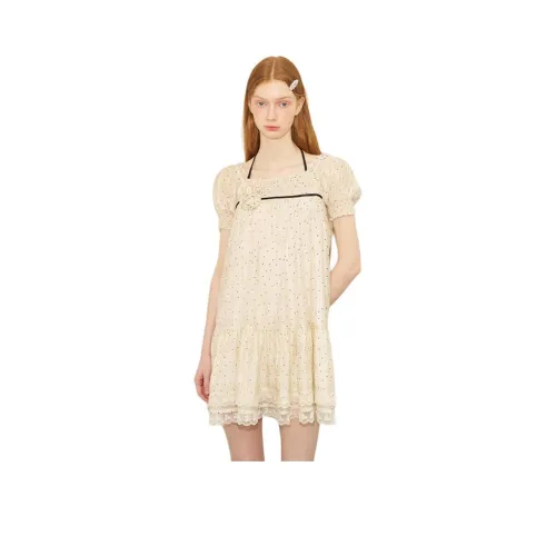 DIDDI MODA Женские Платья с Короткими Рукавами