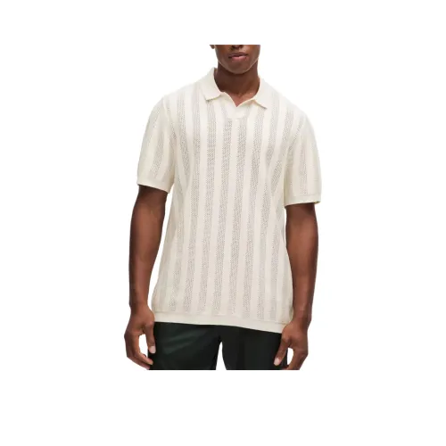 lululemon Хлопковая Смешанная Короткая Рукав Поло Мужская Светлый Айвори Белый Айвори Белый Цвет