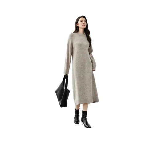 SENTUBILA Длинное платье с длинными рукавами женское