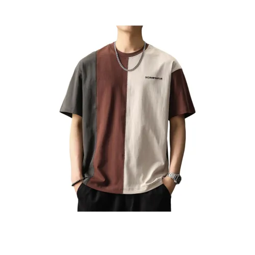 GUISE Абрикосовый & Коричневый & Серый Унисекс Т-рубашки