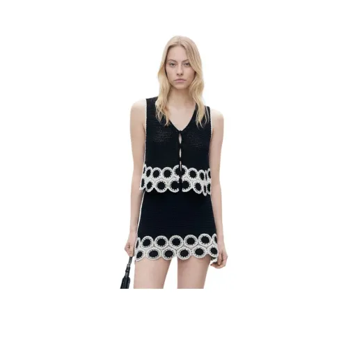 Черный топ Mango Женские майки