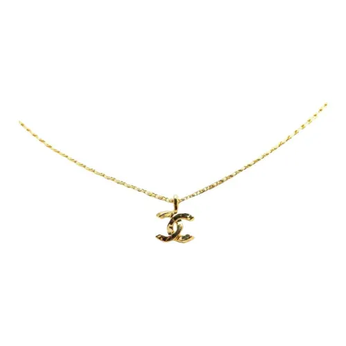 CHANEL CC Золотое Покрытие Ожерелья Женские Золото