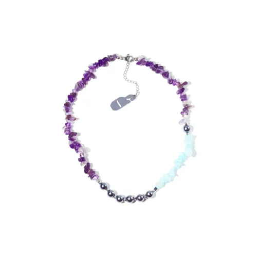 Get'em ON Фиолетовый Crushed Камень Зеленый Crushed Камень Shell Pearl Ожерелья Унисекс