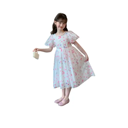 MILETONGBAO Розовые Платья для Девочек