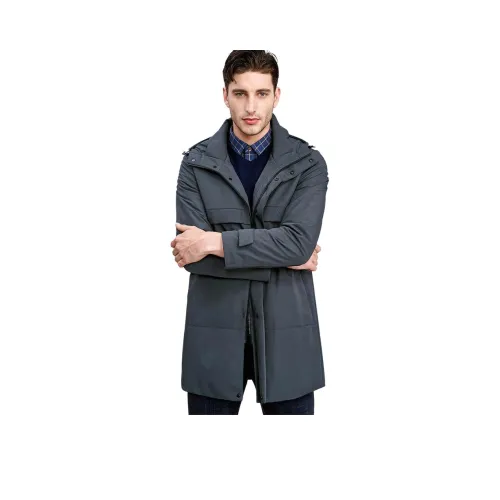 JODOLL Серый Мужской Тренч