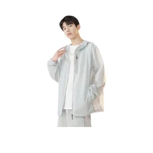 GSUE Мятно-синий Унисекс Куртки