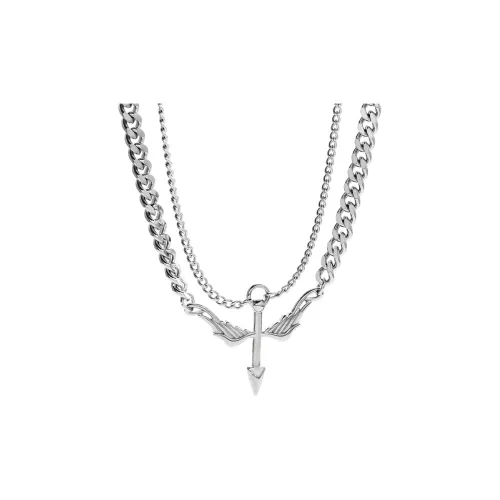 MAGICPOLE Титановые стальные ожерелья мужские серебряные