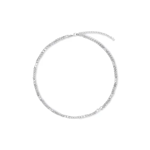 LOUIS VUITTON Figaro Металлические ожерелья Унисекс Серебряный