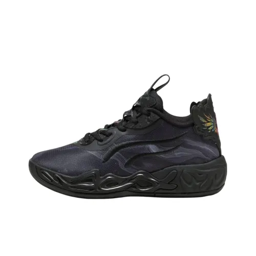 PUMA MB.04 Детские баскетбольные кроссовки MID Топ Черный Школьный возраст