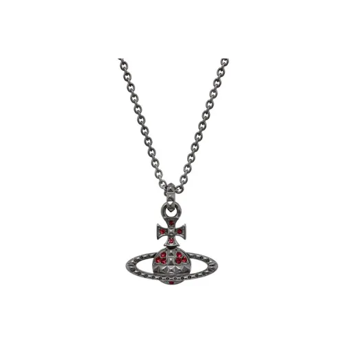 Vivienne Westwood Латунь Crystal Necklaces Унисекс Серебряный