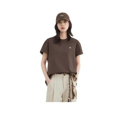 CHIC VEN Шоколадно-коричневые Женские Рубашки T