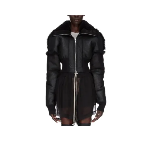 RICK OWENS совместный бренд RO Куртки Пальто Женские Черный