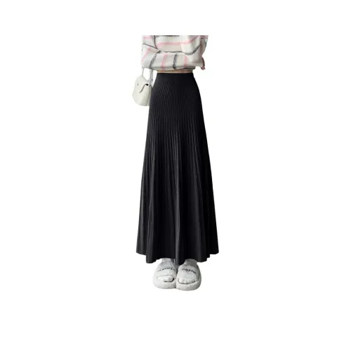 YINLEI Женские вязаные длинные юбки