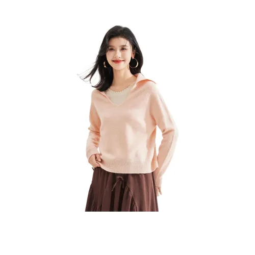 JINJU Розовые Женские Свитеры