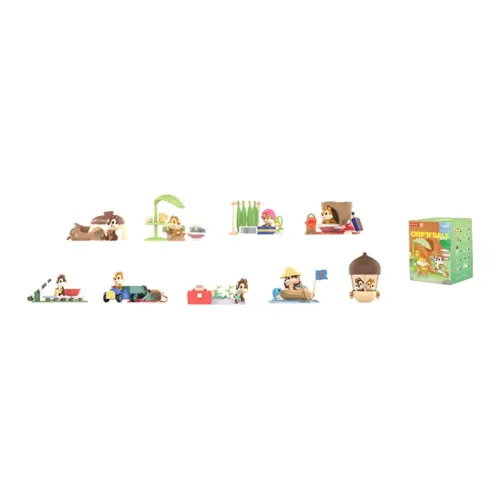 POP MART Chip 'n Dale Everyday Collection Слепые коробки Один Blind Коробка Целая коробка 9 шт