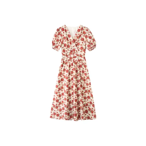 TEME Короткий рукав Платье Женское