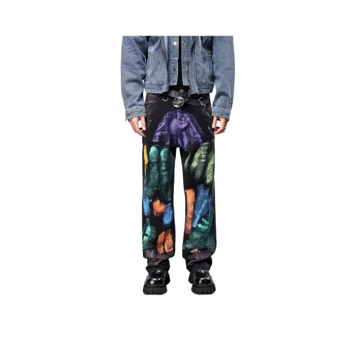 NVRFRGT Радужный Мужской Джинсы