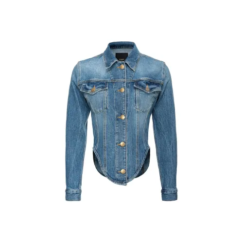 PINKO FW23 Denim Jacket Women's Blue