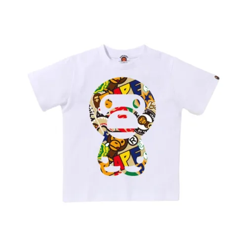 A BATHING APE T-рубашка SS25 для детей в возрасте 3-7 лет