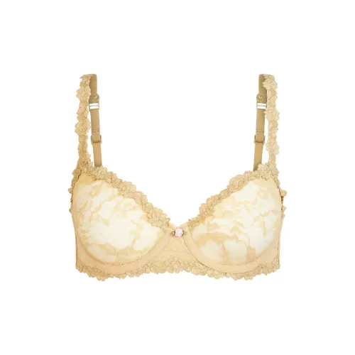 SKIMS SS25 STRETCHLACE Без подкладки Demi Бюстгальтер Женские