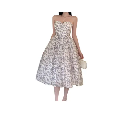 BEAR UNION Женское платье с цветочным принтом, слиплатье