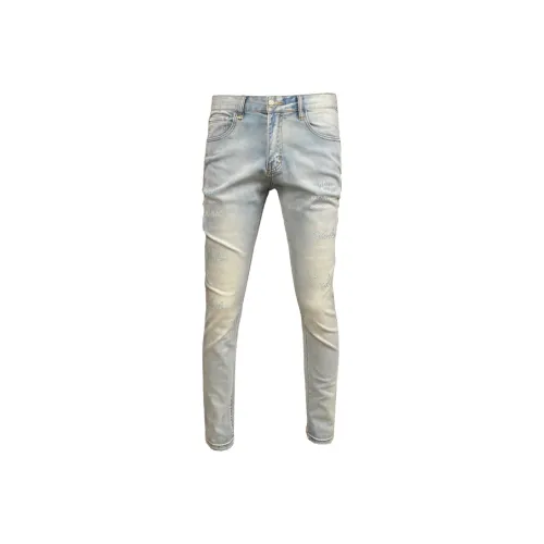 OGQG Light Blue Men's Jeans OGQG Светло-голубые мужские джинсы