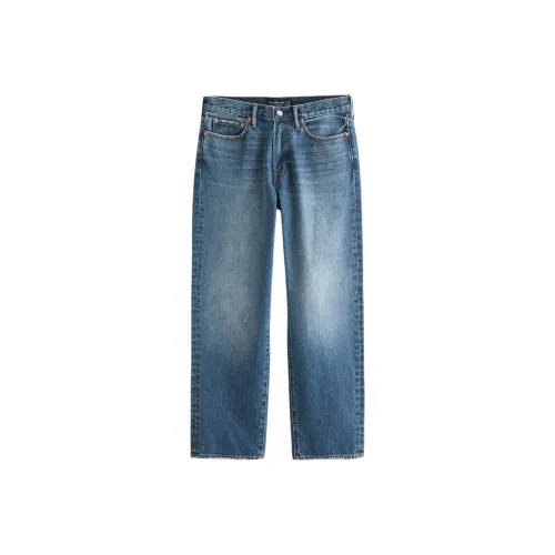 Abercrombie＆Fitch Blue Men's Jeans Аберкомби＆Фитч Синий Мужской Джинсы