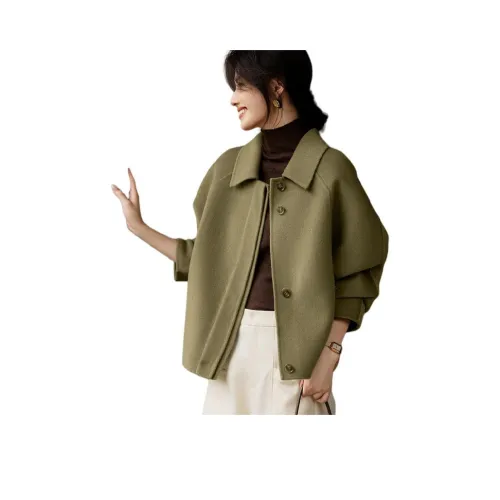 XWI Mango Green Women's Coat XWI Манго Зеленый Женское Пальто