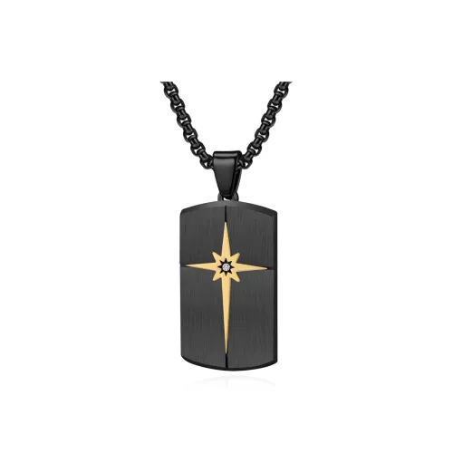 Quarqor Ожерелья из титанового стального сплава Мужской