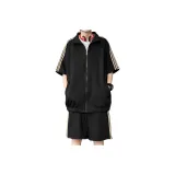 Черный топ+черные шорты